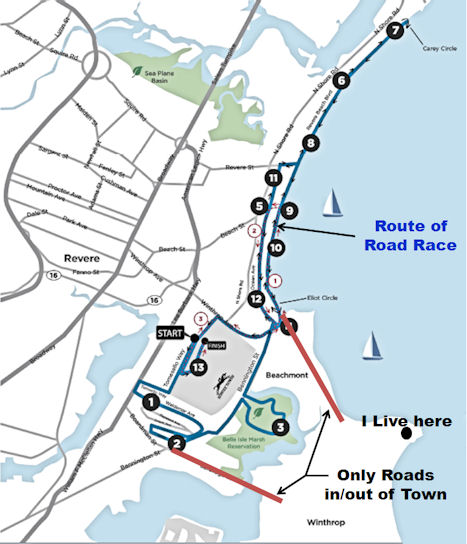 Map of Road Race